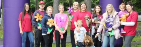 1st summit bank employees participating in the Alzheimer's walk