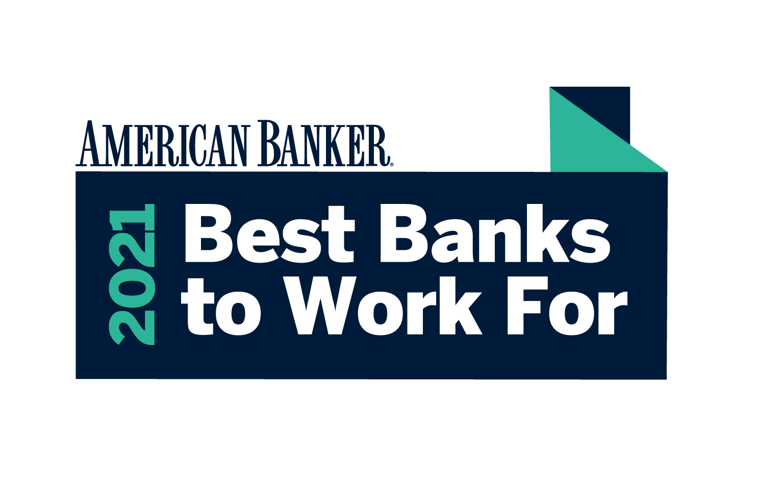 2021 american banker best banks to work for 2021 logo