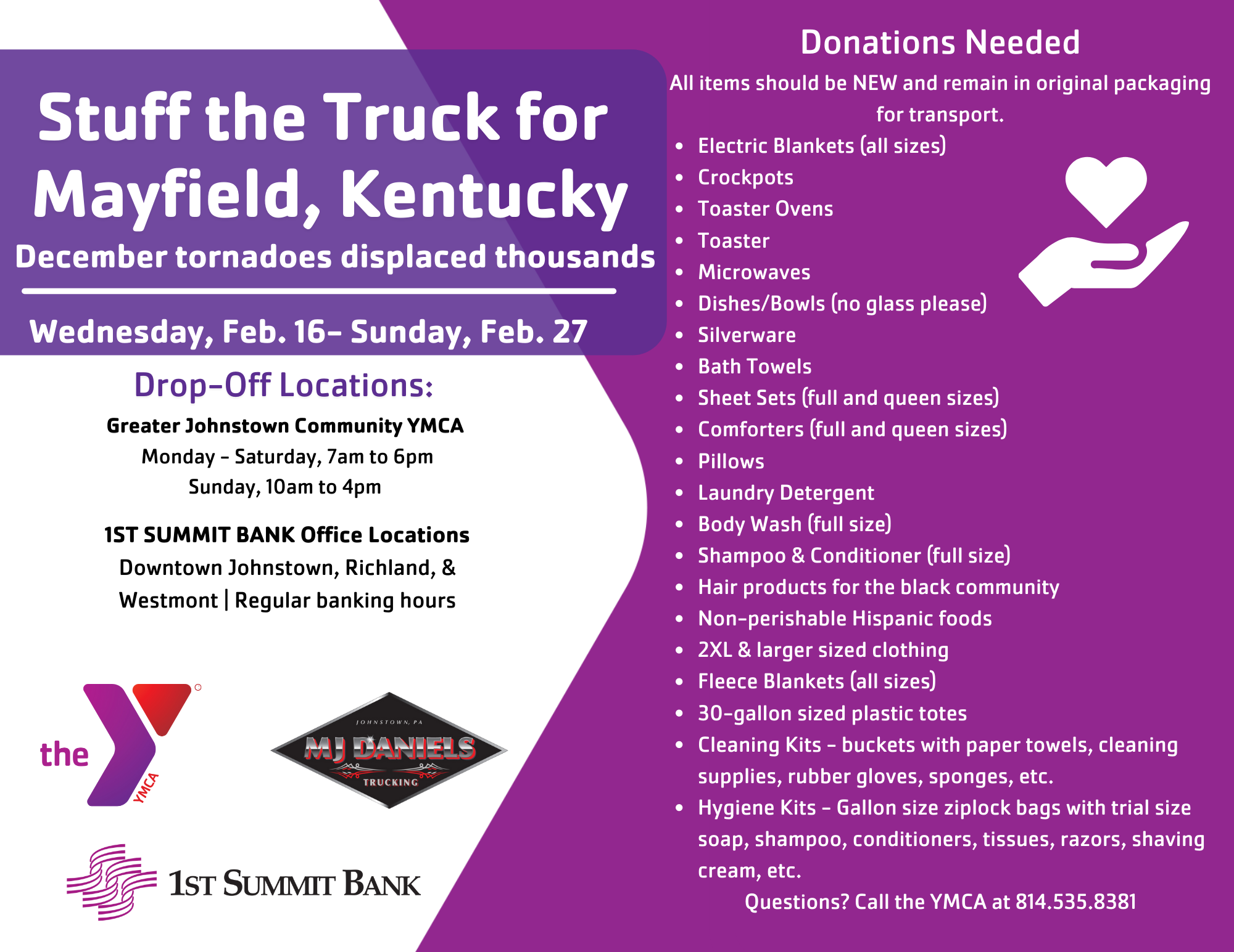 Mayfield, KY to benefit from 1ST SUMMIT donation drive