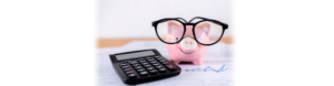 smart piggy bank making a budget