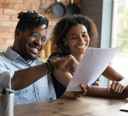 couple creating a budget