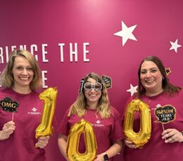 1st summit employees celebrating 100 years of 1st summit bank
