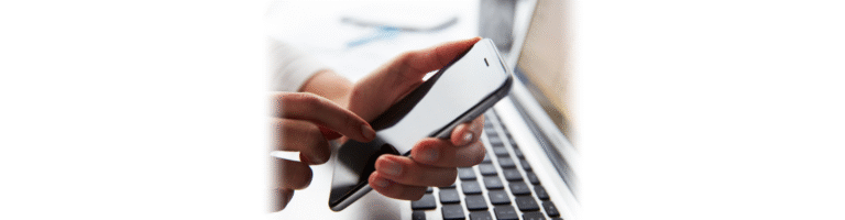 person on cell phone