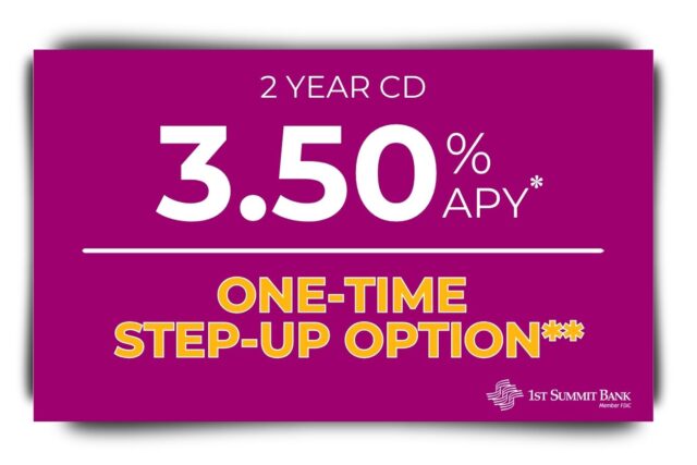 1st Summit 2-year step up CD promotion