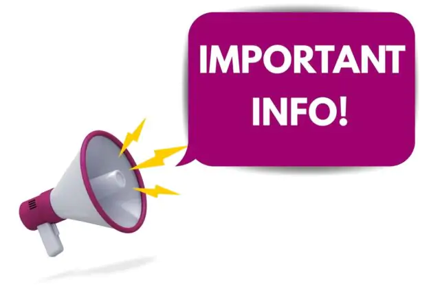 Megaphone broadcasting a purple speech bubble that reads IMPORTANT INFO!